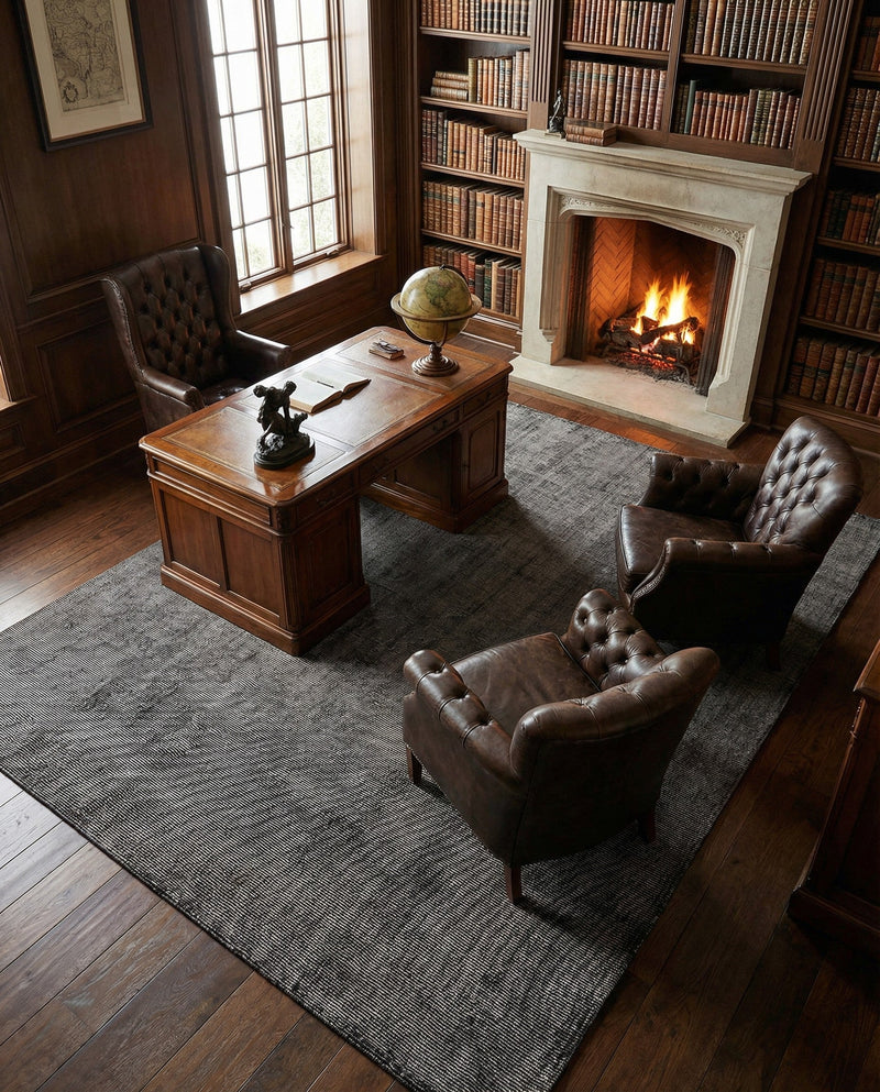 Berkshire Estate Collection Area Rug - Windsor (Blackberry) Rectangle Blackberry  lifestyle 18