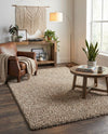 Plush Oasis Collection Area Rug - Serenity (Taupe) Rectangle Taupe  lifestyle 26