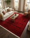 Samarkand Elegance Collection Area Rug -  Ark Square Red  lifestyle 26