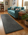 Cozy Comfort Shag Collection Area Rug - Haven (Smoke Gray) Runner Smoke Gray  lifestyle 62
