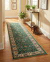 Casablanca Tapestry Collection Area Rug -  Marrakech (Emerald Green) Runner Emerald Green  lifestyle 50