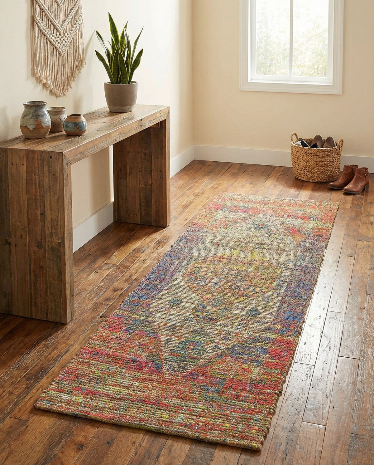 Savannah Threads Collection Area Rug - Sahara Runner Multi  lifestyle 91