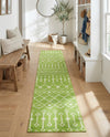 Marrakech Lattice Collection Area Rug - Medina (Green) Runner Green  lifestyle 39