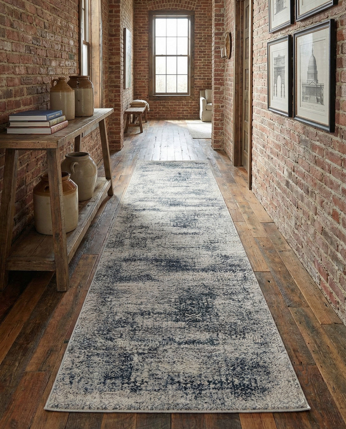 Bloomsbury Elegance Collection Area Rug -  Pimlico Runner Blue  lifestyle 140