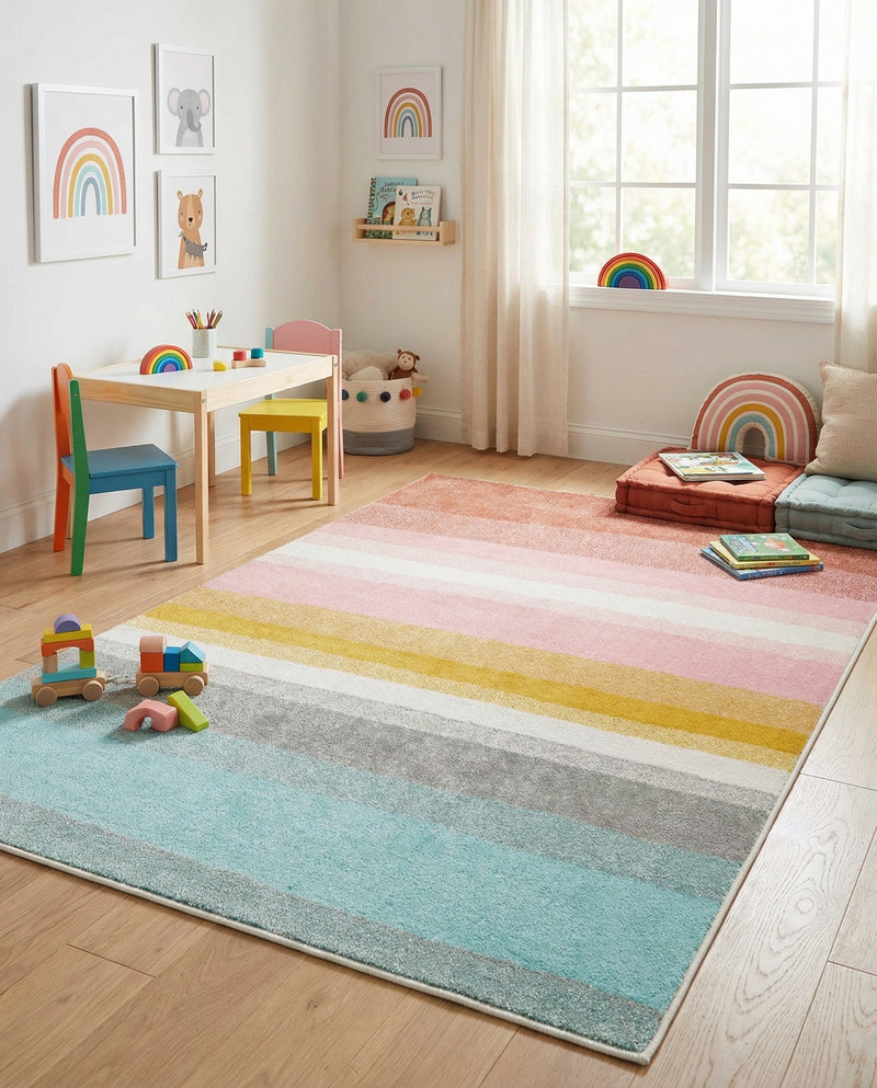 Wonder Tykes Collection Area Rug -  Dreamland Rectangle Multi  lifestyle 18
