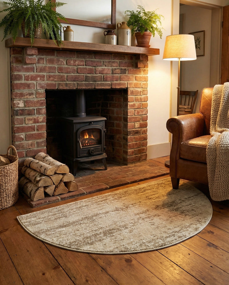 Studio Haven Collection Area Rug -  Gallery (Bone Beige) Hearth Bone Beige  lifestyle 94
