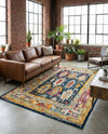 Brighton Terrace Collection Area Rug -  Portslade Rectangle Navy Blue  lifestyle 39