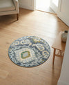 Urban Terrace Collection Area Rug -  Vista Round Blue  lifestyle 36