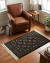 Samarkand Elegance Collection Area Rug -  Margilan (Dark Green) Rectangle Dark Green  lifestyle 10
