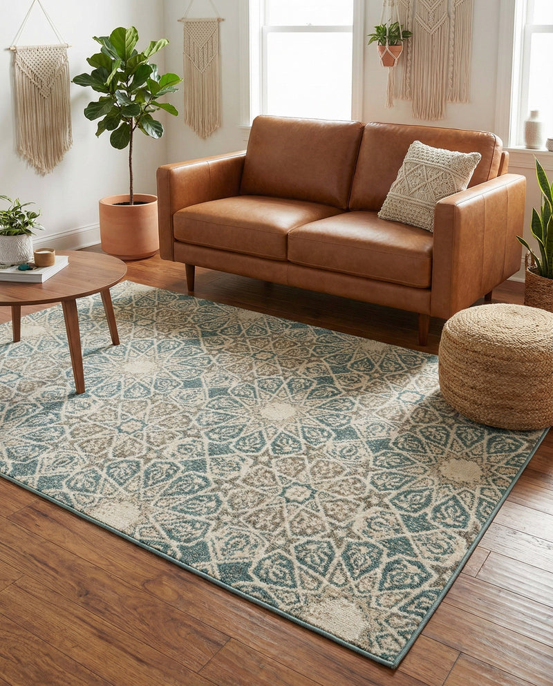 Gobi Sands Collection Area Rug -  UlanBuh Rectangle Multi  lifestyle 6