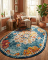 Beverly Grove Collection Area Rug - Melrose (Multi) Oval Multi  lifestyle 66
