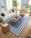Lagoon Oasis Collection Area Rug -  Harbor Rectangle Blue  lifestyle 21