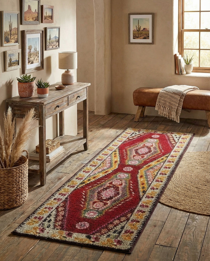 Sedona Vista Collection Area Rug -  Anasazi Runner Multi  lifestyle 57