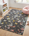Wonder Tykes Collection Area Rug -  Carnival Rectangle Charcoal Gray  lifestyle 4