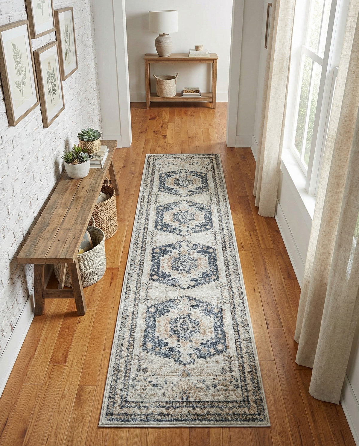 Cambridge Classics Collection Area Rug -  Pembroke (Cream) Runner Cream  lifestyle 86