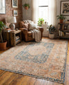 Bazaar Chic Collection Area Rug -  Kenitra Rectangle Blue and Ivory  lifestyle 8