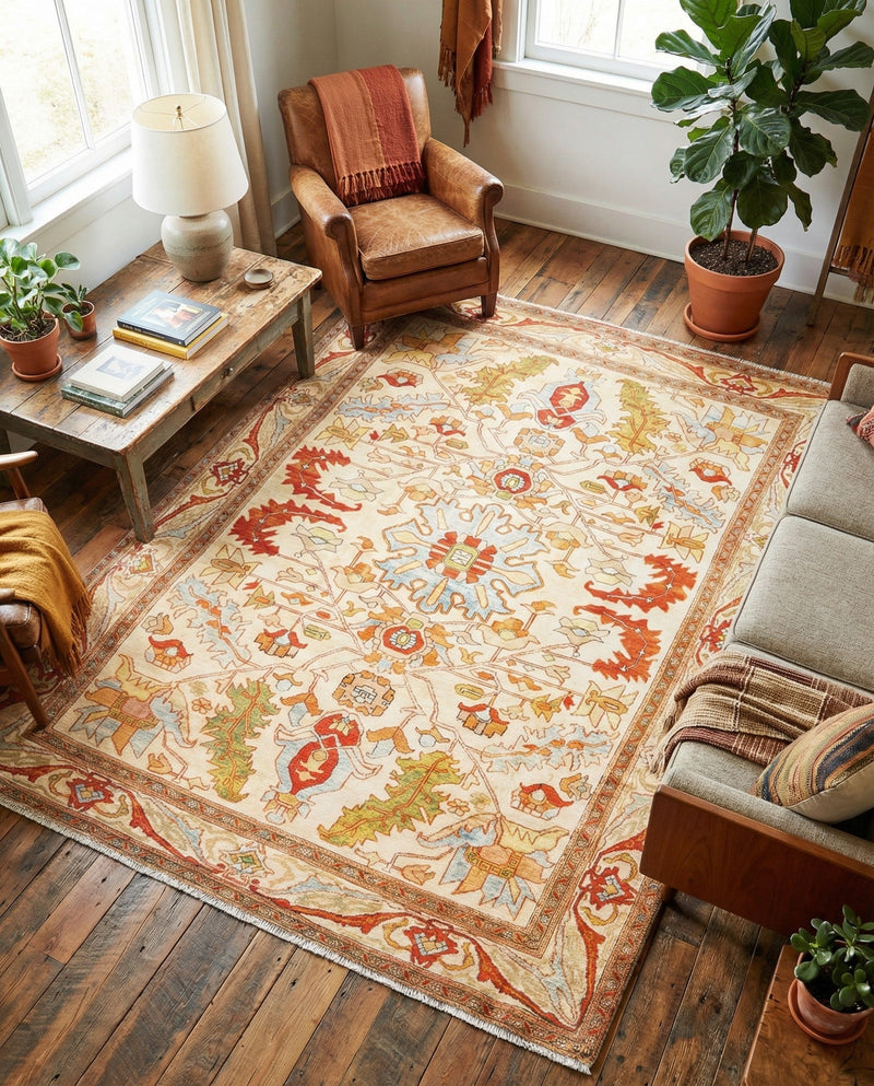 Bazaar Chic Collection Area Rug -  Tetouan Rectangle Beige  lifestyle 11