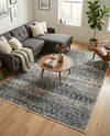 Aegean Elegance Collection Area Rug -  Santorini Rectangle Gray  lifestyle 3