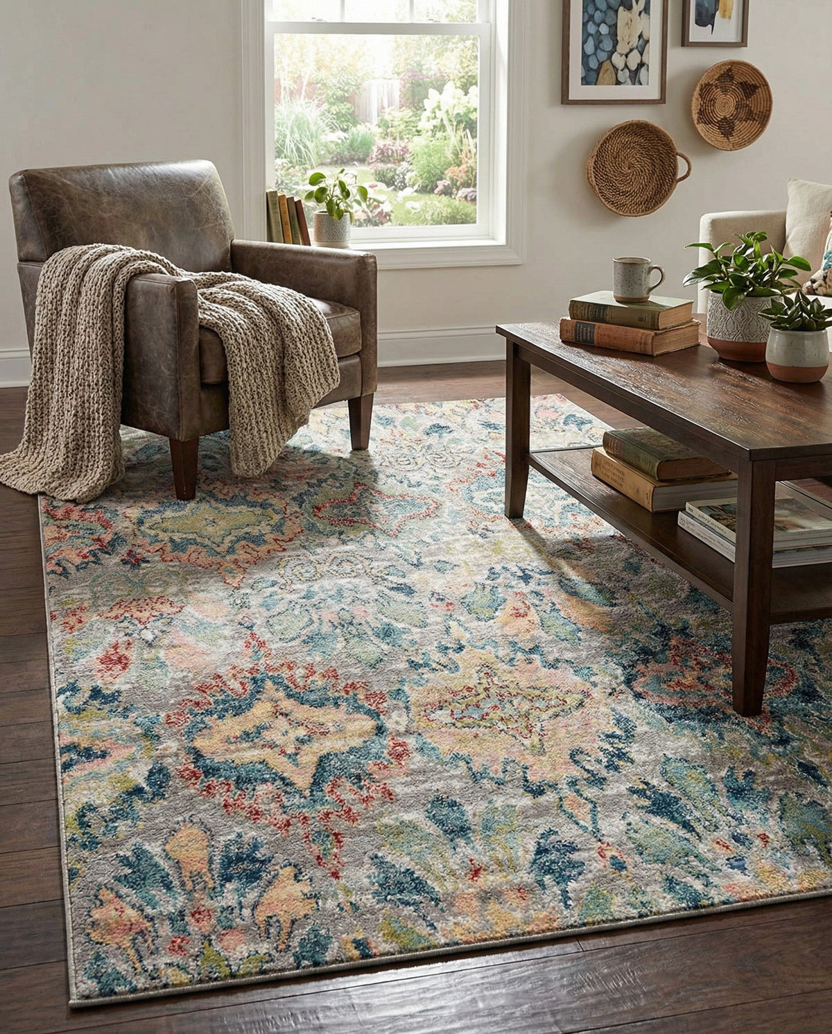 Savannah Elegance Collection Area Rug -  Forsyth Rectangle Multi  lifestyle 27
