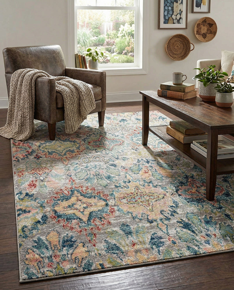 Savannah Elegance Collection Area Rug -  Forsyth Rectangle Multi  lifestyle 27
