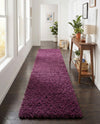 Plush Oasis Collection Area Rug - Serenity (Eggplant Purple) Runner Eggplant Purple  lifestyle 72