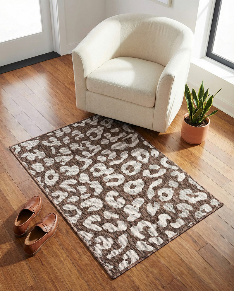 Savannah Escape Collection Area Rug -  Amazon (Brown) Rectangle Brown  lifestyle 13