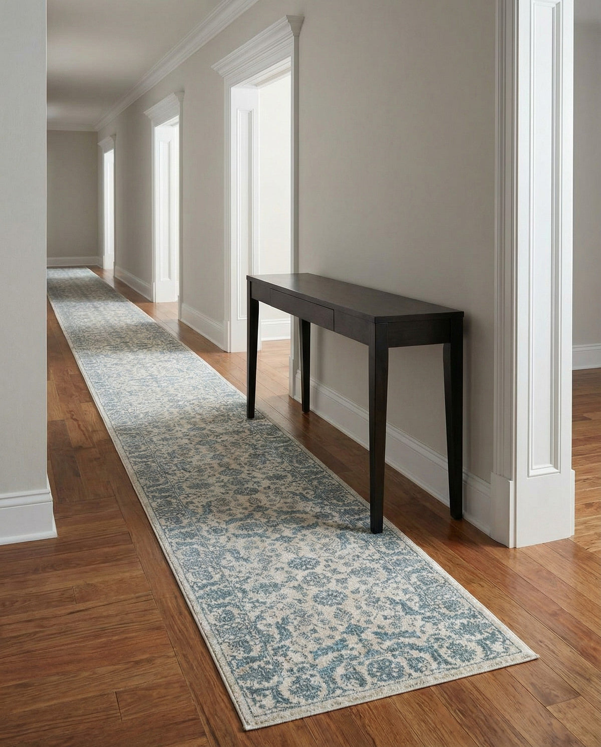 Metro Heights Collection Area Rug -  Astoria Runner Teal  lifestyle 92
