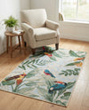 Seaside Blooms Collection Area Rug -  Tropic Rectangle Multi  lifestyle 31