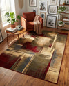 Bistro Lounge Collection Area Rug -  Doppio Rectangle Multi  lifestyle 19