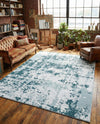 Cathedral Elegance Collection Area Rug -  Basilica Rectangle Navy Blue  lifestyle 75