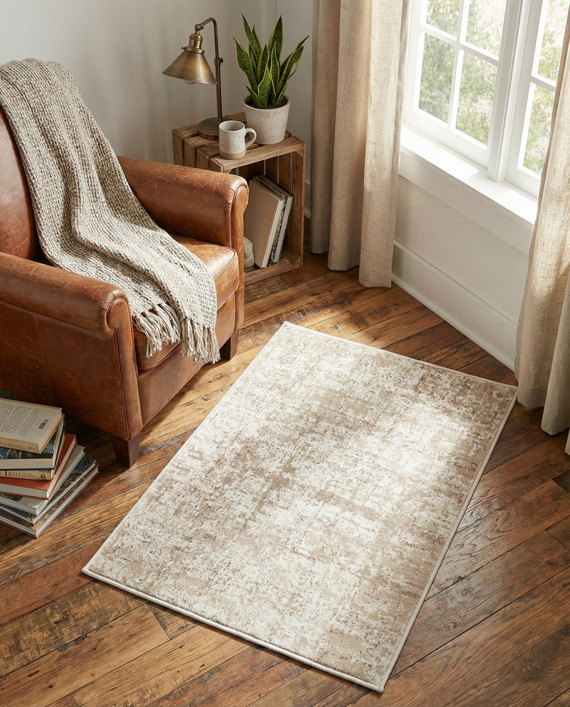 Metro Heights Collection Area Rug -  Flatiron Rectangle Beige  lifestyle 17