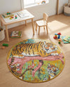 Wonder Tykes Collection Area Rug -  Groove Round Multi  lifestyle 40