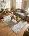 Riviera Elegance Collection Area Rug - Antibes (Gray) Rectangle Gray  lifestyle 22