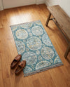 Arcadia Rugs Collection Area Rug -  Atlantis (Gray and Blue) Rectangle Gray and Blue  lifestyle 7