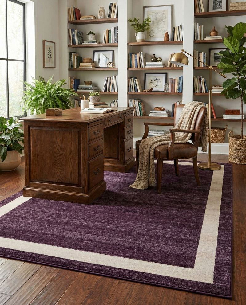 Studio Haven Collection Area Rug -  Alcove (Violet) Rectangle Violet  lifestyle 7