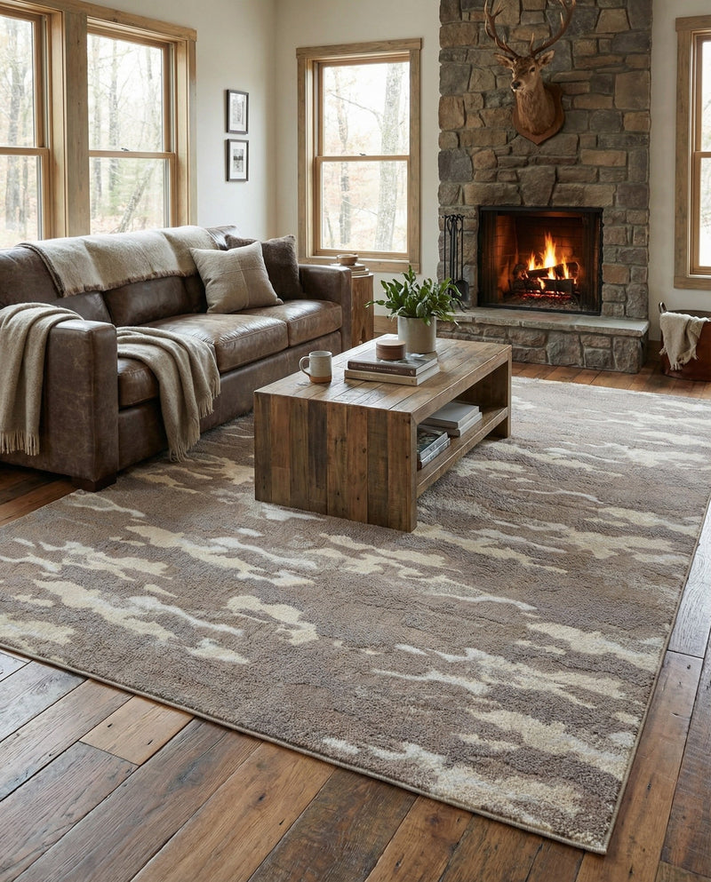 Sienna Collection Area Rug -  Veneto Rectangle Cloud Gray  lifestyle 47