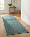 Seaside Serenity Collection Area Rug - Veranda (Teal) Runner Teal  lifestyle 29