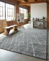 Sahara Berber Wool Collection Area Rug - Marrakesh Rectangle Silver Gray  lifestyle 41