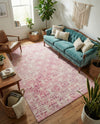 Metro Heights Collection Area Rug -  Hudson Rectangle Pink  lifestyle 47
