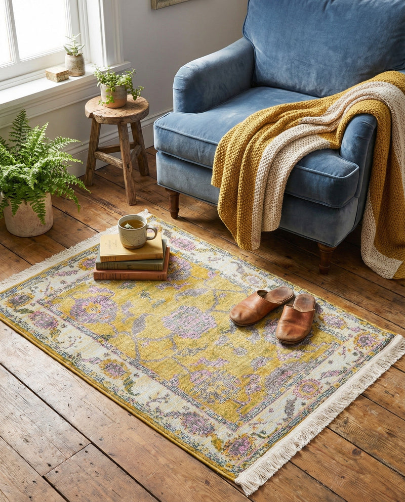 Arcadia Rugs Collection Area Rug - Eden (Green) Rectangle Green  lifestyle 15