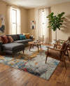 Chromatic Oasis Collection Area Rug -  Fresco Rectangle Multi  lifestyle 12