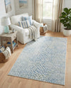 Aegean Elegance Washables Collection Area Rug -  Mykonos Rectangle Ivory Blue  lifestyle 21
