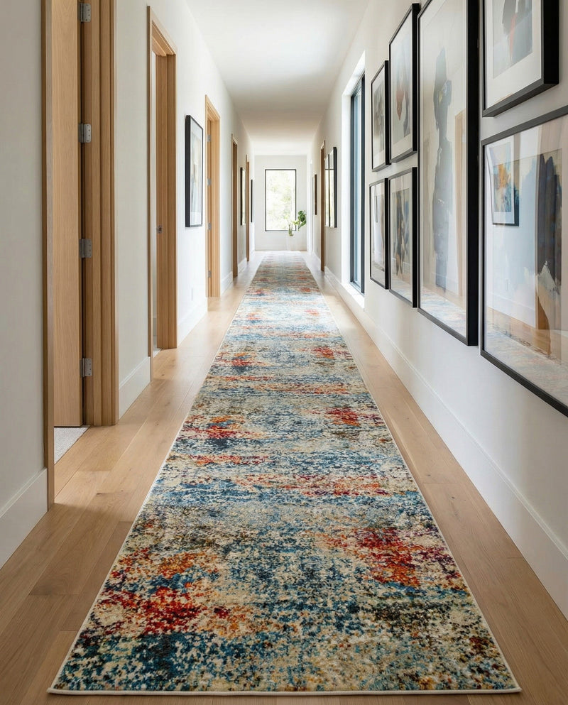 Caribbean Breeze Collection Area Rug -  Isla Runner Cream  lifestyle 55