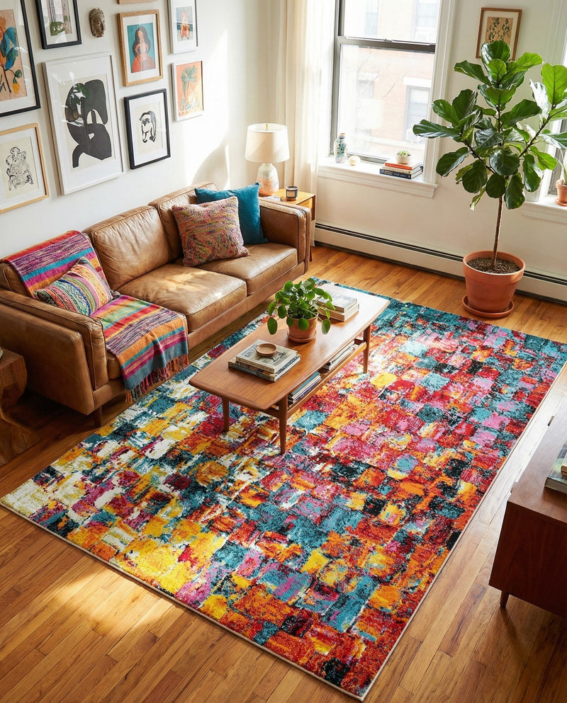 Venetian Elegance Collection Area Rug -  Sant'Erasmo Rectangle Multi  lifestyle 14