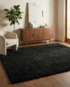 Plush Oasis Collection Area Rug - Serenity (Jet Black) Rectangle Jet Black  lifestyle 29