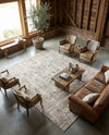 Coastal Manor Collection Area Rug -  Wavecrest Rectangle Beige  lifestyle 7