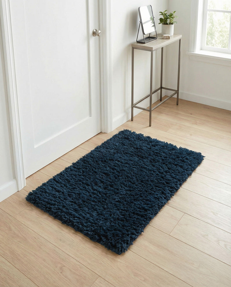 Eternal Plush Oasis Collection Area Rug -  Tranquility (Cobalt) Rectangle Cobalt  lifestyle 14