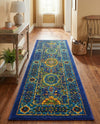 Caribbean Cove Collection Area Rug -  Grenada Runner Navy Blue  lifestyle 61