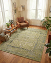 Savannah Elegance Collection Area Rug - Magnolia Rectangle Green  lifestyle 25
