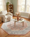 Adriana Terrace Collection Area Rug - Capri (Rose) Octagon Rose  lifestyle 42